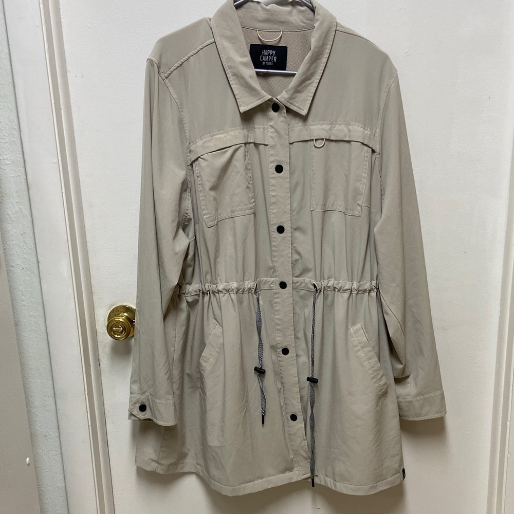 Happy Camper by Torrid Women's Beige Utility Jacket